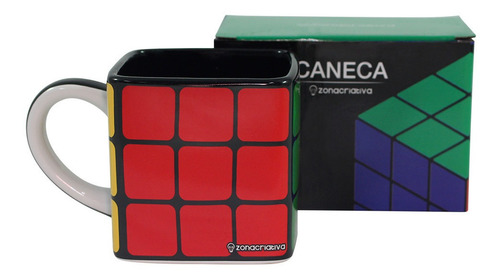 Imagem 1 de 4 de Caneca Rubiks Cubo Magico 300ml Zona Criativa