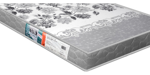 Kit 2 Colchão De Solteiro Espuma D33 Ideal Para Beliche 88cm Cor Branco