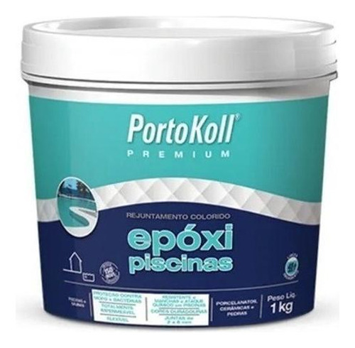 Rejunte Epóxi Piscinas Acquaflex Azul Celeste 1 Kg Portokoll