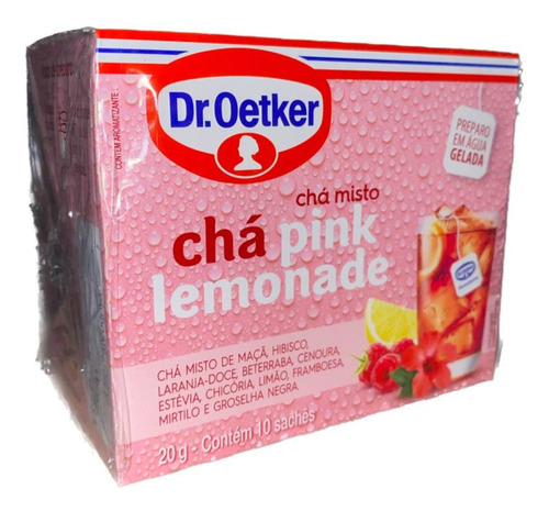 Chá Misto Pink Lemonade Dr. Oetker 20g - 10 Sachês