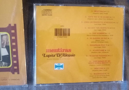 Set De Lupita D´alessio Mentiras Cd Y Dvd (Usado)