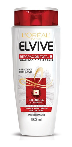 Shampoo  Reparación Total 5 Elvive L'oréal Paris 680 Ml