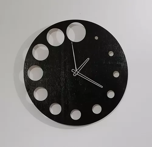 Outpicker Reloj de pared de 60 cm, reloj de pared grande vintage con  engranaje giratorio, reloj de pared decorativo de madera, reloj de pared  grande