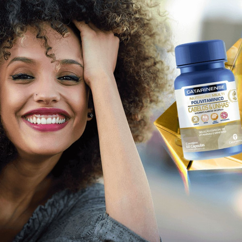 Multivitamínico Cabelos E Unhas 60 Cápsulas - Catarinense