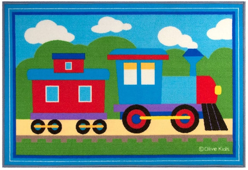  Kids Trains, Planes, And Trucks .x Inch Rug For Boys A...