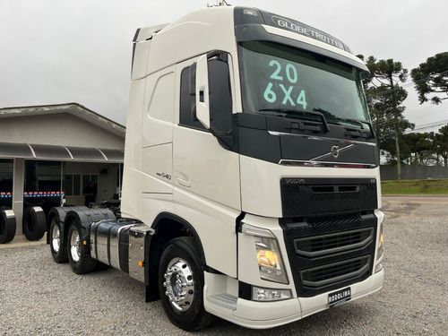 Volvo Fh 540 Cab. Globetrotter 6x4 Ano 2020 Branco Susp Mola