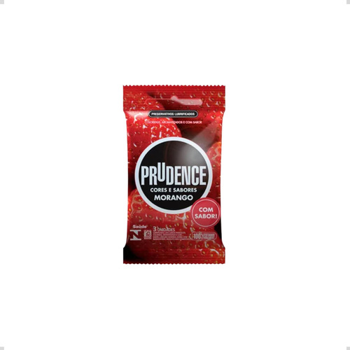 Camisinha Prudence Morango Oral 3 Un