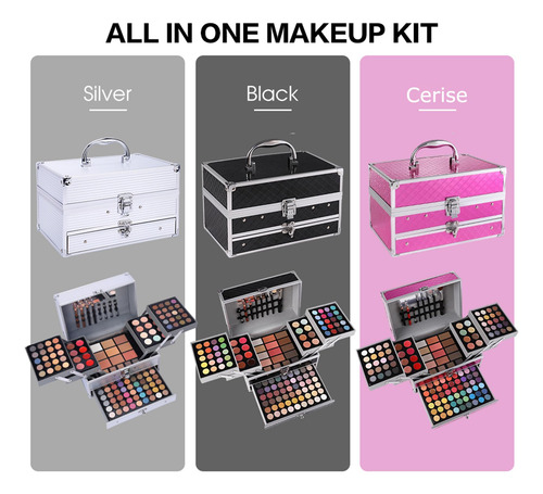 Set De Regalo De Maquillaje Charmcode 132 Colores Con 94 Som