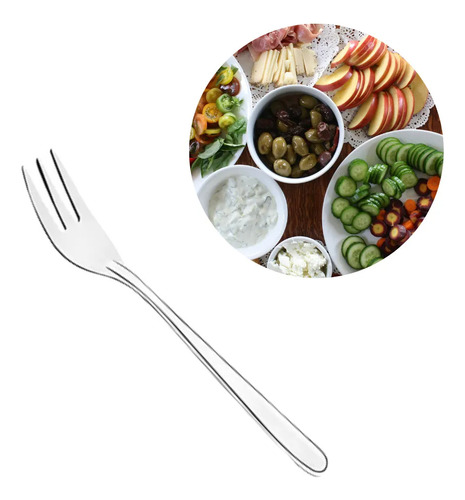 Conjunto 12 Talheres Garfo E Colher Sobremesa Inox Bolo Doce