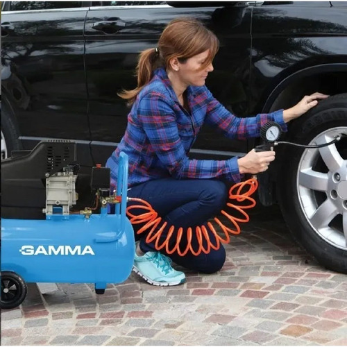 Imagen 3 de 7 de Compresor De Aire 50 Lt Gamma Kit 3 Piezas Gtia 2 A Herramie