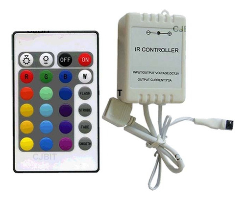 Controladora Tira Led Rgb 24 Teclas Control Remoto X 10 Ctro