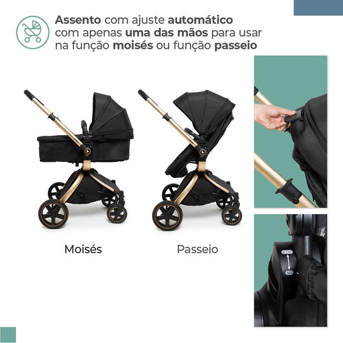 Carrinho Com Bebê Conforto E Base Epic 360o Isofix - Infanti