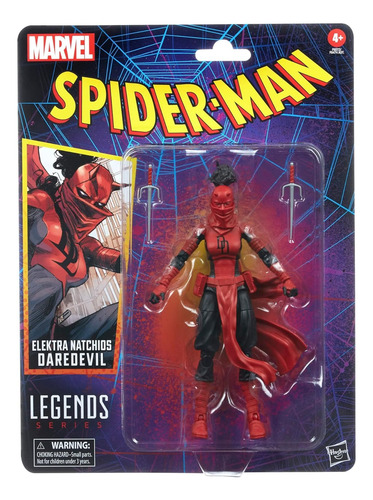 Elektra Daredevil Spiderman Marvel Legends Retro Ugo