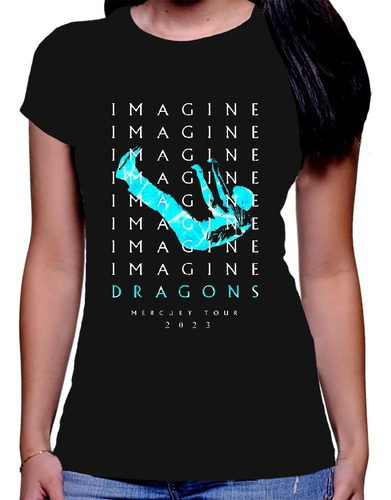 Camiseta Estampada Dtf Dama Imagine Dragons Mercury Act I