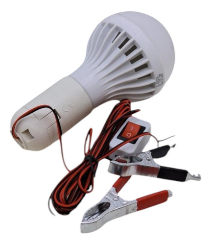 Lamapara Portatil Para Auto 12v Con Switch Ideal Camping Blanco Frío 12w