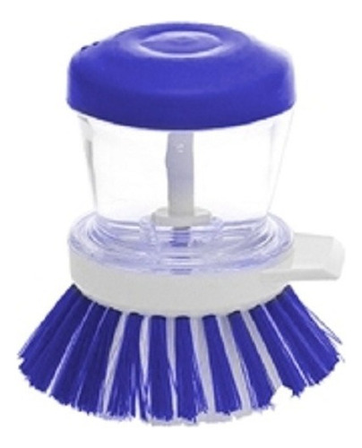 Escova Com Dispenser Para Detergente Super Prática Paramount Cor Azul