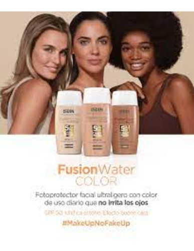 Imagen 3 de 4 de Fotoprotector Isdin Fusion Water Color - mL a $1938