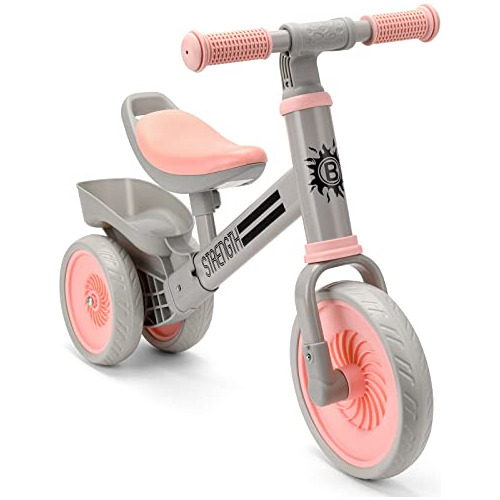 Bicicleta De Equilibrio Triciclo Rosa Niños De 2 4 Añ...
