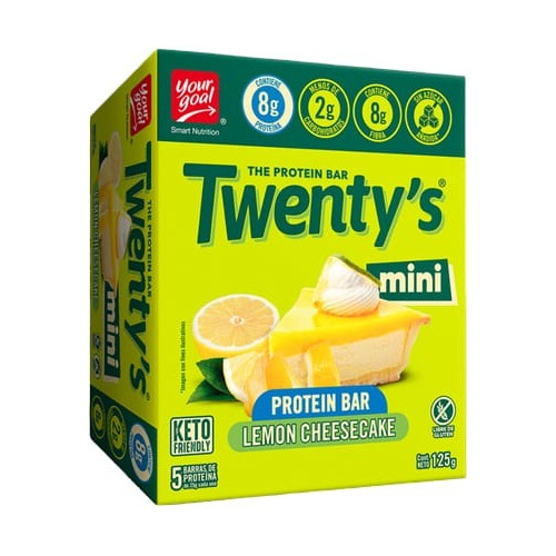 Box 5 Barras Mini Twentys 8g Lemon Cheesecake - Your Goal