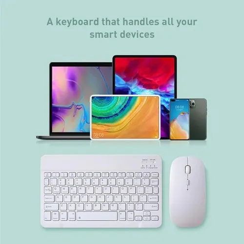 Mini Teclado Inalámbrico Bluetooth De 10 Pulgadas Para iPad