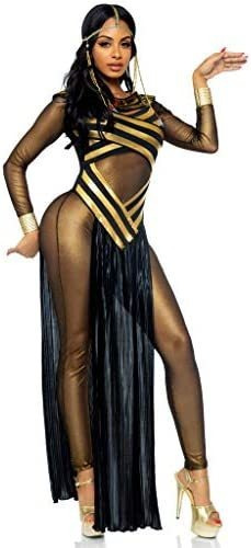 Disfraz De Cleopatra Para Mujer/talla L/black/gold