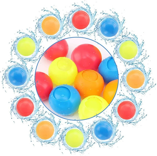 Pack Por 3 Globos Bombas  De Agua, Reutilizables Para Niños