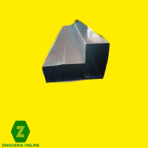 Zingueria Caño Bajada 15 X 7.5 Cm Chapa Galvanizada Desagüe