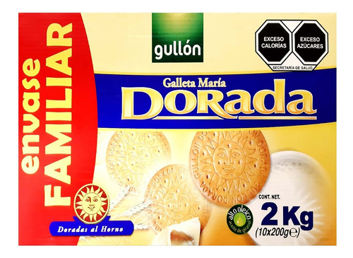 Galletas Maria Doradas Gullon 2 Kg 10 Paquetes 200g