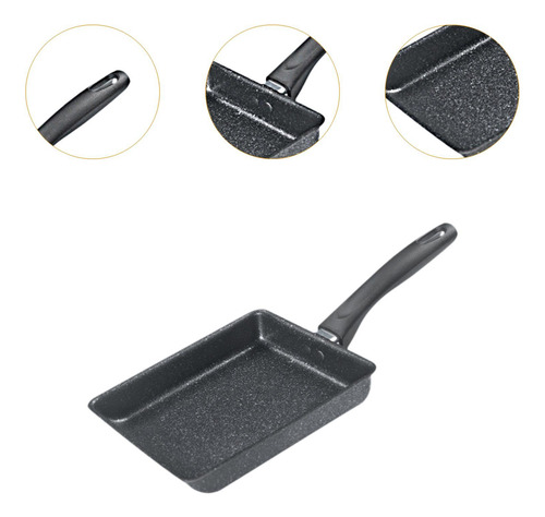 Sartén De Desayuno Multifunción Para Freír Huevos, 19 X 15 C