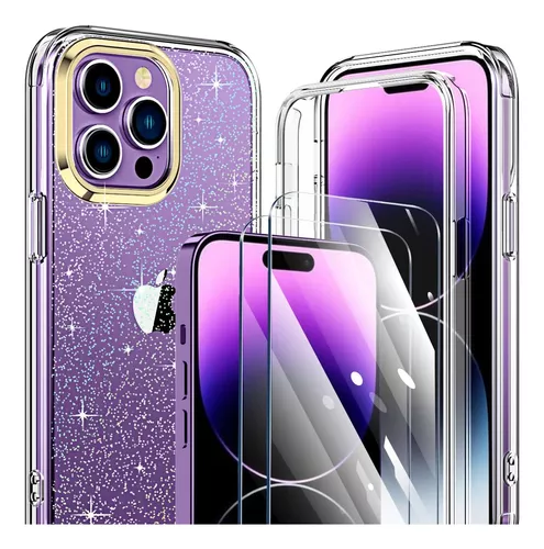 Funda Para iPhone 14 Pro Max - Transparente/ Brillos