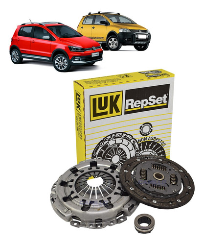 Kit Embreagem Crossfox 1.0 1.6 8v 2009 2010 2011 2012 Luk