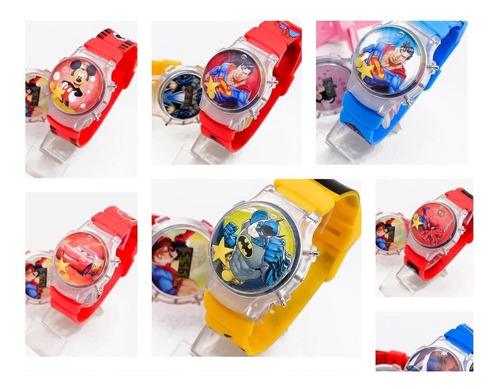 Relojes Digitales Burbuja Luz Personajes Infantiles Niñ@s 