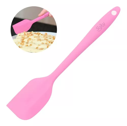 Espátula Miserable Pala De Silicona Cocina Repostería Chef Color Rosa