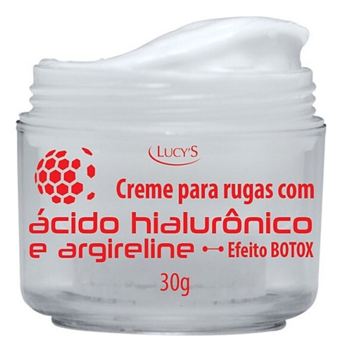 Creme Antirrugas Efeito Botox Rosto Ácido Hialurônico 30g Momento de aplicação Noite Tipo de pele Todo tipo de pele