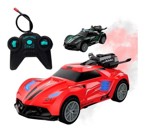 Auto De Carrera A Radio Control Usb Luz Y Humo