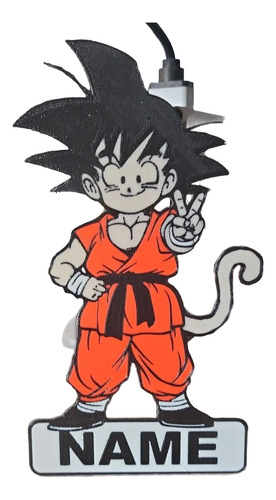 Cake Toppers /carteles Personalizados Naranja Goku