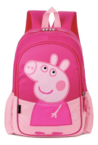 Mochila Azul Preescolar, Kinder Con Estampado Peppa George