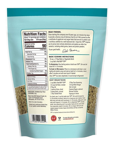 Bob's Red Mill Tvp (textured Vegetable Protein) 340 G