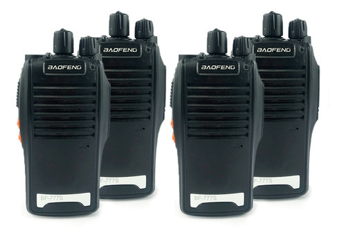 Kit 4 Walktalk Baofeng Radio Comunicador Lanterna + + Fone
