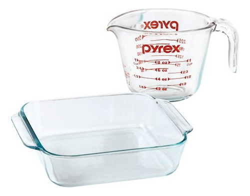 Set Pyrex X2pzas Pyrex Fte Cdra 1.9lt Y Taza Med 250ml