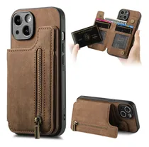 Comprar Funda Billetera Para iPhone Tarjetero Cuero Genuino