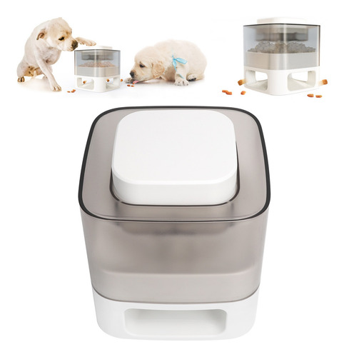 Imagen 4 de 10 de Dispensador Automático De Alimentos Secos Para Perros Y Gato