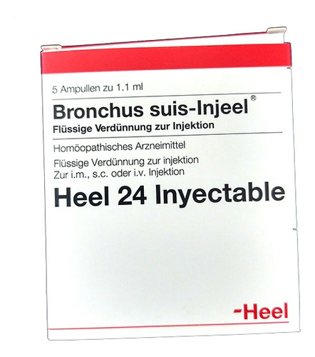 Bronchus Suis Injeel Heel 24 Caja X 5 Amp 1.1ml