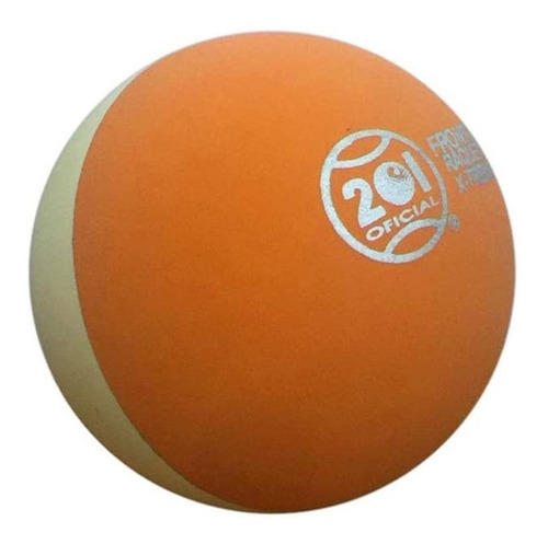 Imagen 2 de 4 de 2 Pelotas Frontenis Xtreme Jumbo 2 Colore 201 Blanco Naranja