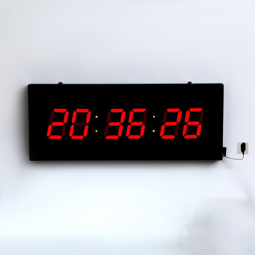 Reloj De Pared Digital Led, Reloj Despertador Rojo Digital