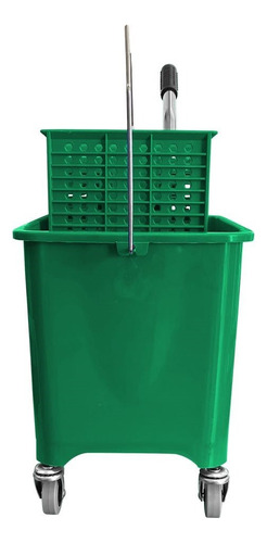 Cubeta Con Exprimidor 20l Color Verde