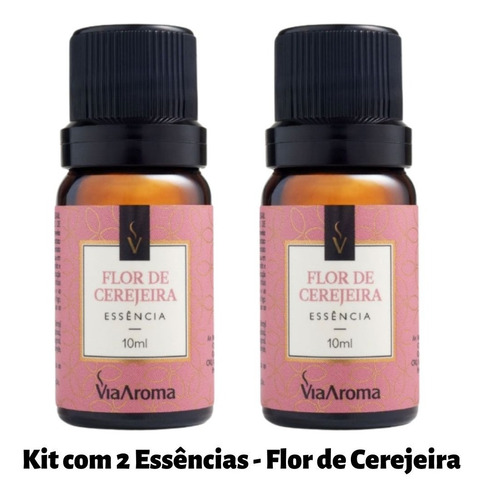 Essência Aromática Flor De Cerejeira 10 Ml Via Aroma Difusor