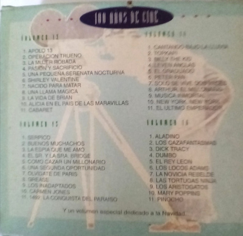 Imagen 9 de 10 de Colección 100 Años De Cine, 16 Cd + 1 Cd Navideño