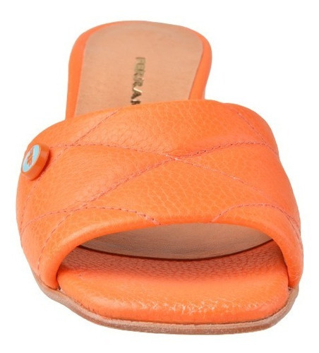 Zuecos Mules Taco Bajo De Mujer De Cuero Kroll - Ferraro