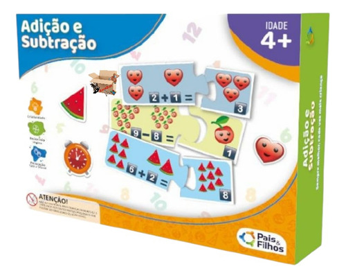Brinquedo Pedagógico Jogo Educativo Adição E Subtração